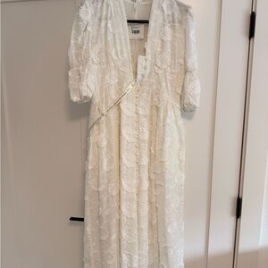 NWT Vita Grace Embroidered Cotton Summer Midi Dress